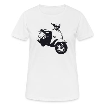 roller - Frauen T-Shirt atmungsaktiv - Weiß - Vorne - AI Model Female 172 dark (172cm)
