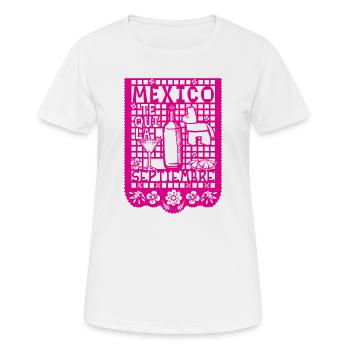 Konfetti - Frauen T-Shirt atmungsaktiv - Weiß - Vorne - AI Model Female 172 dark (172cm)