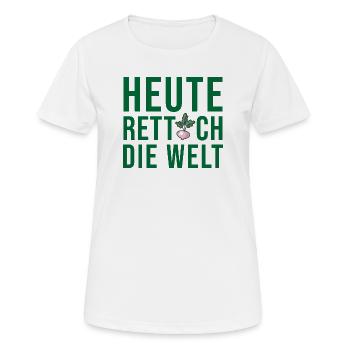 Vegan Vegetarier Sprüche Veganer Lustiger Spruch - Frauen T-Shirt atmungsaktiv - Weiß - Vorne - AI Model Female 172 dark (172cm)