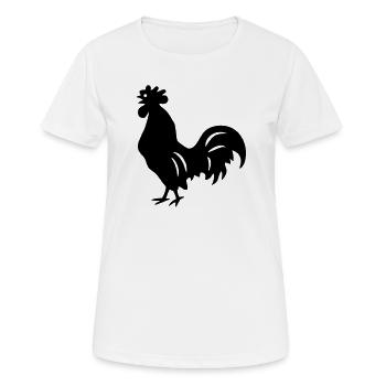 coq - T-shirt respirant Femme - blanc - Devant - AI Model Female 172 dark (172cm)