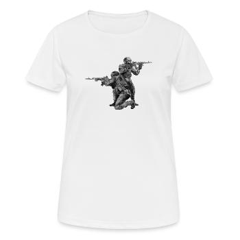 Special Forces - T-shirt respirant Femme - blanc - Devant - AI Model Female 172 dark (172cm)