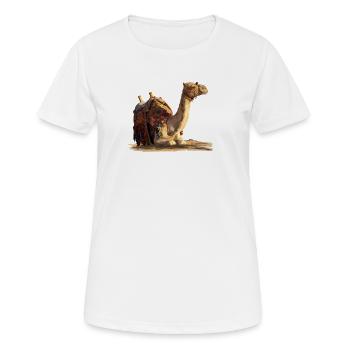Camel - Women's Breathable T-Shirt - white - Front - AI Model Female 172 dark (172cm)