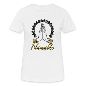 Namaste - Women's Breathable T-Shirt - white - Front - AI Model Female 172 dark (172cm)
