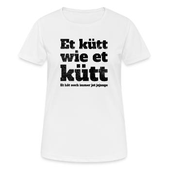 Köln Et Kütt Wie Et Kütt Kölner Grundgesetz Kölsch - Women's Breathable T-Shirt - white - Front - AI Model Female 172 dark (172cm)