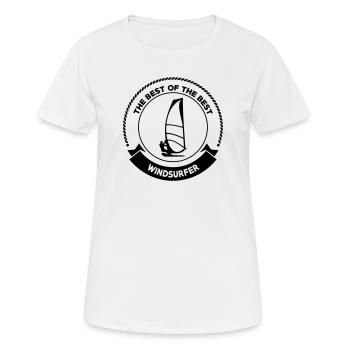 Windsurfen / Windsurfer / Windsurf / Windsurfing - Frauen T-Shirt atmungsaktiv - Weiß - Vorne - AI Model Female 172 dark (172cm)