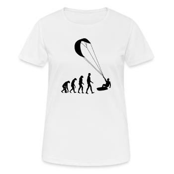 Kiteboarding / Kitesurfing / Kitesurf / - T-shirt respirant Femme - blanc - Devant - AI Model Female 172 dark (172cm)