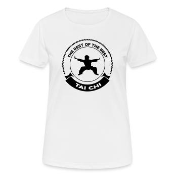 Taijiquan / Tai-Chi Chuan / Tai Chi / Tai-Chi - Frauen T-Shirt atmungsaktiv - Weiß - Vorne - AI Model Female 172 dark (172cm)
