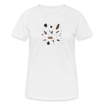 Zapfen, Botanik - Frauen T-Shirt atmungsaktiv - Weiß - Vorne - AI Model Female 172 dark (172cm)