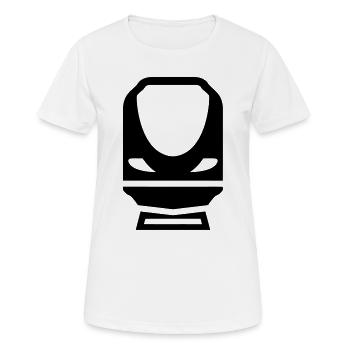 Eisenbahner / Eisenbahnen / Eisenbahn / Bahn - Frauen T-Shirt atmungsaktiv - Weiß - Vorne - AI Model Female 172 dark (172cm)