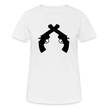 Police - Policeman - Cop - Policier - Polizei - Women's Breathable T-Shirt - white - Front - AI Model Female 172 dark (172cm)