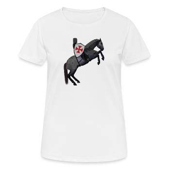 Knightly Steed Broom - Women's Breathable T-Shirt - white - Front - AI Model Female 172 dark (172cm)