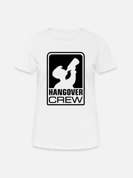 hangover crew logo - Frauen T-Shirt atmungsaktiv - Weiß