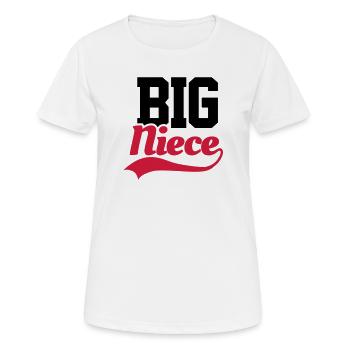 Big Niece - Women's Breathable T-Shirt - white - Front - AI Model Female 172 dark (172cm)