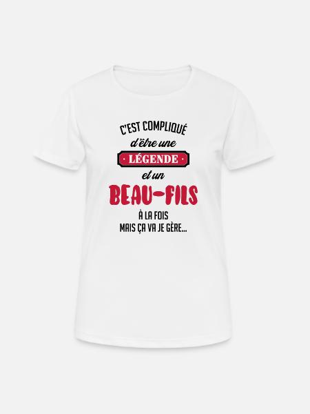 Beau Fils - Beau-Fils - Famille - Mariage - Tshirt - Women's Breathable T-Shirt - white
