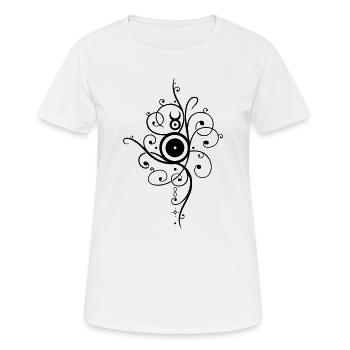 Yule sun, winter solstice - Women's Breathable T-Shirt - white - Front - AI Model Female 172 dark (172cm)