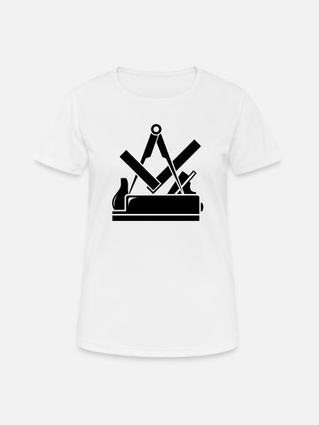 Tischler Zunftzeichen - Frauen T-Shirt atmungsaktiv - Weiß