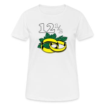Petersilienhochzeit , 12,5 Jahre Hochzeitstag (25) - Frauen T-Shirt atmungsaktiv - Weiß - Vorne - AI Model Female 172 dark (172cm)