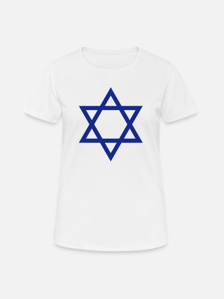 Davidstern König von Israel - Frauen T-Shirt atmungsaktiv - Weiß