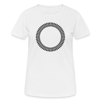 Model Railway Frame Rail Network - Women's Breathable T-Shirt - white - Front - AI Model Female 172 dark (172cm)