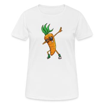 Drôle de carotte carotte - T-shirt respirant Femme - blanc - Devant - AI Model Female 172 dark (172cm)
