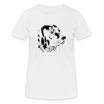 Labrador - Frauen T-Shirt atmungsaktiv - Weiß - Vorne - AI Model Female 172 dark (172cm)