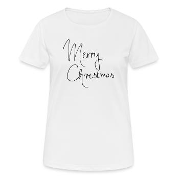 joyeux Noël - T-shirt respirant Femme - blanc - Devant - AI Model Female 172 dark (172cm)
