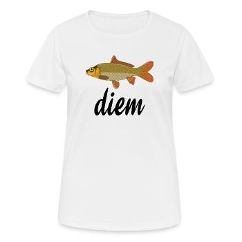 Poisson doré écailles orange - T-shirt respirant Femme - blanc - Devant - AI Model Female 172 dark (172cm)