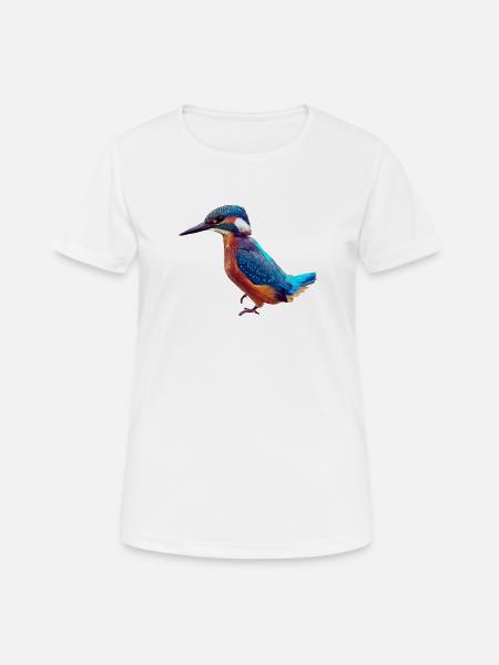 Eisvogel - Frauen T-Shirt atmungsaktiv - Weiß
