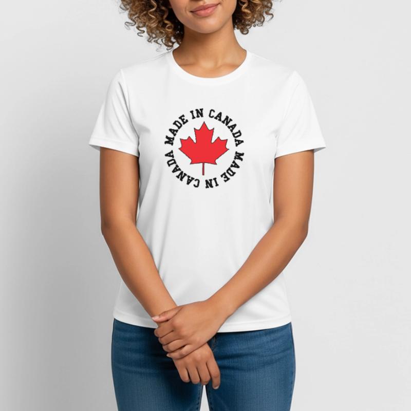 Made in Canada – Maple Leaf Statement Women's Breathable T-Shirt