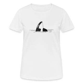 Orca - T-shirt respirant Femme - blanc - Devant - AI Model Female 172 dark (172cm)