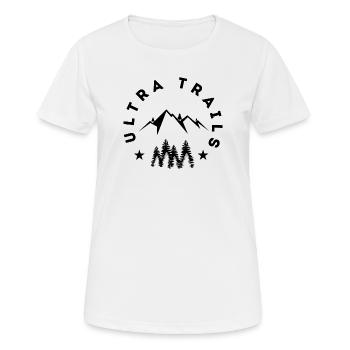 Ultra Trails - T-shirt respirant Femme - blanc - Devant - AI Model Female 172 dark (172cm)