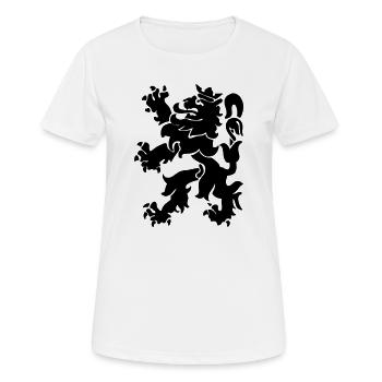 Lion lion Lowe León couronne - T-shirt respirant Femme - blanc - Devant - AI Model Female 172 dark (172cm)