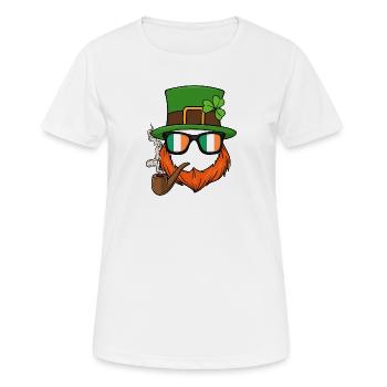 Drôle Leprechaun Patty Gnome Paddy St.Patricks Day - T-shirt respirant Femme - blanc - Devant - AI Model Female 172 dark (172cm)