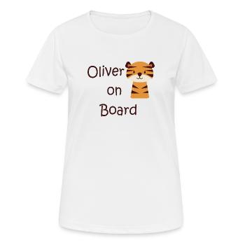 Oliver on board - T-shirt respirant Femme - blanc - Devant - AI Model Female 172 dark (172cm)