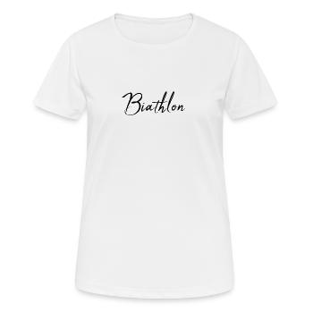 biathlon - Women's Breathable T-Shirt - white - Front - AI Model Female 172 dark (172cm)
