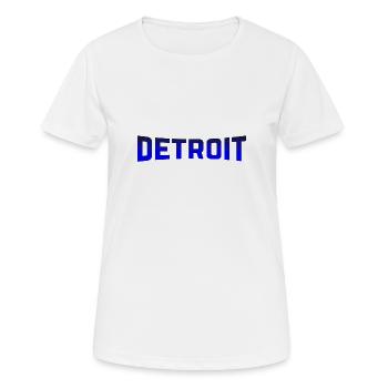 Détroit - T-shirt respirant Femme - blanc - Devant - AI Model Female 172 dark (172cm)
