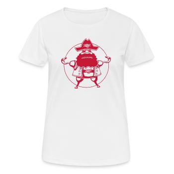 Pirat pur - Frauen T-Shirt atmungsaktiv - Weiß - Vorne - AI Model Female 172 dark (172cm)