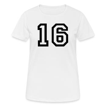 16 - T-shirt respirant Femme - blanc - Devant - AI Model Female 172 dark (172cm)
