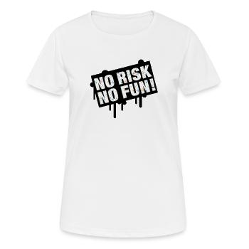 Kein Risiko, keine Zeit, Celebration Design - Frauen T-Shirt atmungsaktiv - Weiß - Vorne - AI Model Female 172 dark (172cm)
