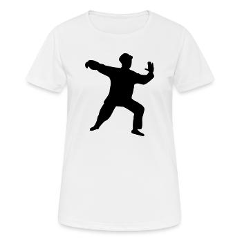 Chinese forms of taichiquan training - Women's Breathable T-Shirt - white - Front - AI Model Female 172 dark (172cm)
