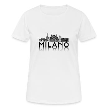 Milan - T-shirt respirant Femme - blanc - Devant - AI Model Female 172 dark (172cm)