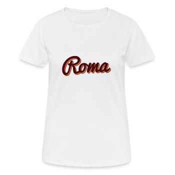 Roma Italien - Frauen T-Shirt atmungsaktiv - Weiß - Vorne - AI Model Female 172 dark (172cm)