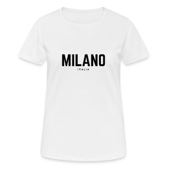 Milan Milan Italie - T-shirt respirant Femme - blanc - Devant - AI Model Female 172 dark (172cm)