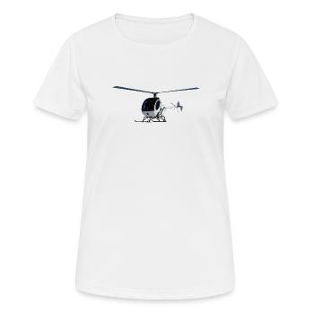 Schweizer 300 - Frauen T-Shirt atmungsaktiv - Weiß - Vorne - AI Model Female 172 dark (172cm)