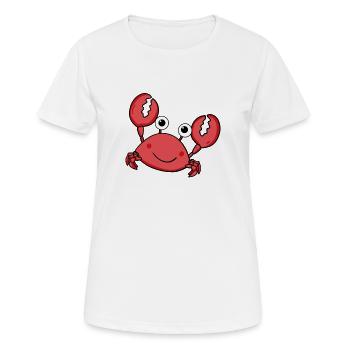 Krabbe - Frauen T-Shirt atmungsaktiv - Weiß - Vorne - AI Model Female 172 dark (172cm)