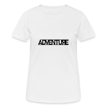 Explorateur d'aventure - T-shirt respirant Femme - blanc - Devant - AI Model Female 172 dark (172cm)