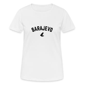 Sarajevo Bosnie - T-shirt respirant Femme - blanc - Devant - AI Model Female 172 dark (172cm)