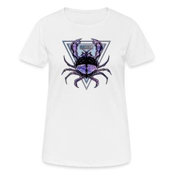 Sternzeichen Krebs - Frauen T-Shirt atmungsaktiv - Weiß - Vorne - AI Model Female 172 dark (172cm)