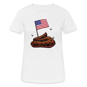 USA Heap - Women's Breathable T-Shirt - white - Front - AI Model Female 172 dark (172cm)