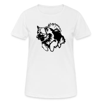 Wolfsspitz - Women's Breathable T-Shirt - white - Front - AI Model Female 172 dark (172cm)